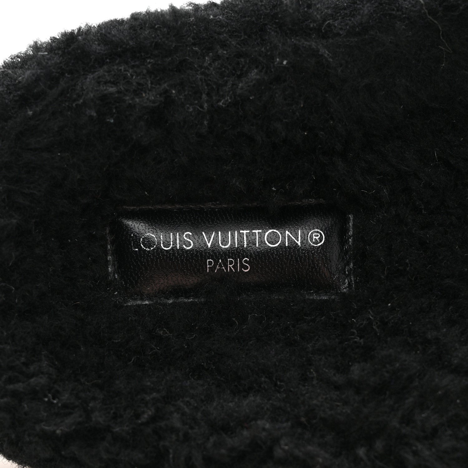 Louis Vuitton Shearling Monogram Giant Paseo Flat Comfort Mule 40 Black 8 of 9