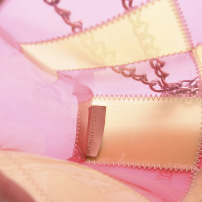 Chanel PVC Stitched Flap Beige Pink 6 of 11