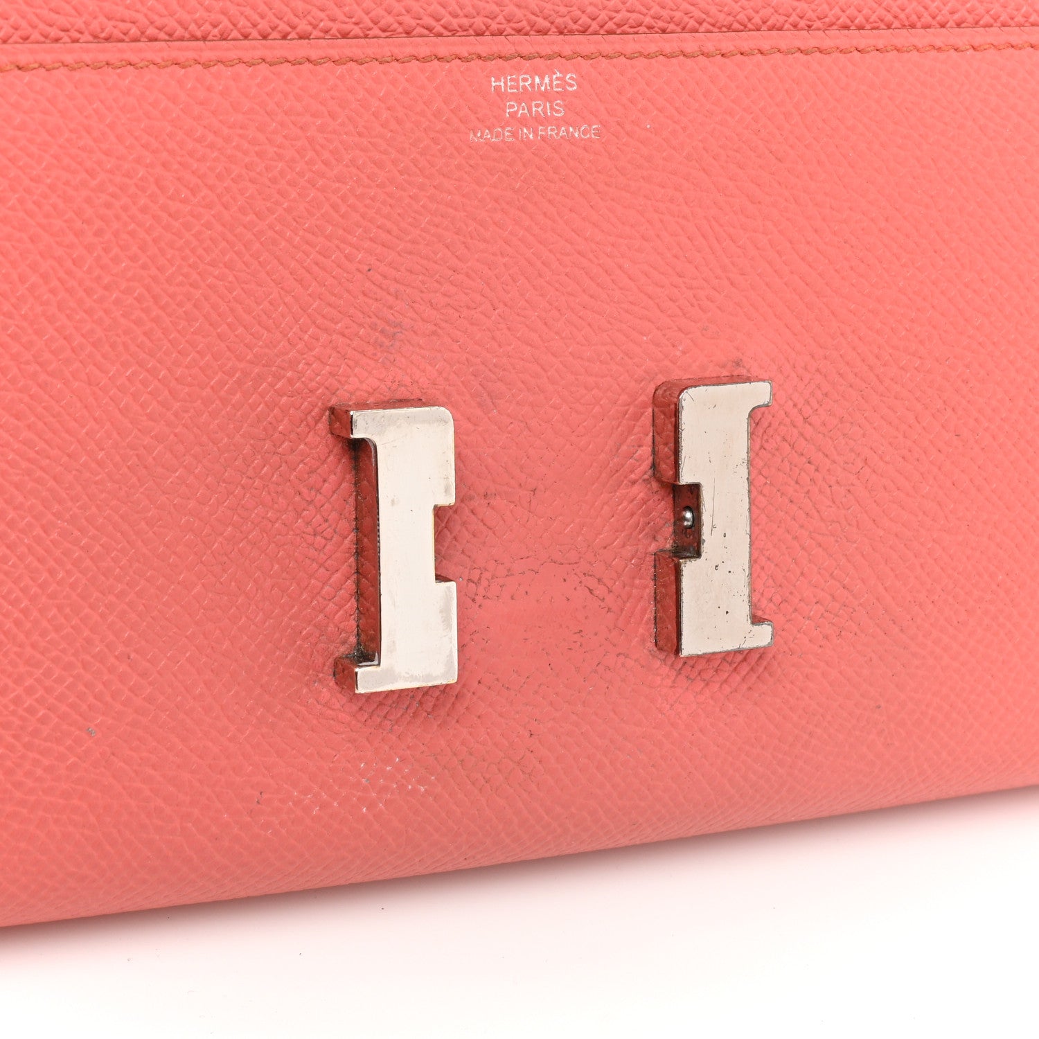 Hermes Epsom Constance Long Wallet Flamingo 12 of 15