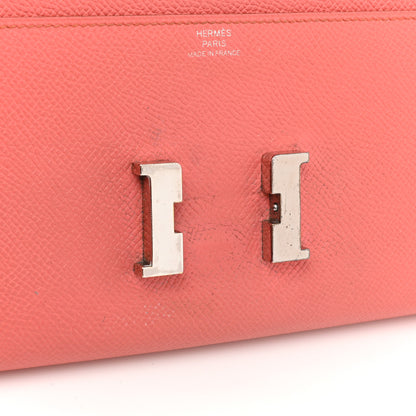 Hermes Epsom Constance Long Wallet Flamingo 12 of 15