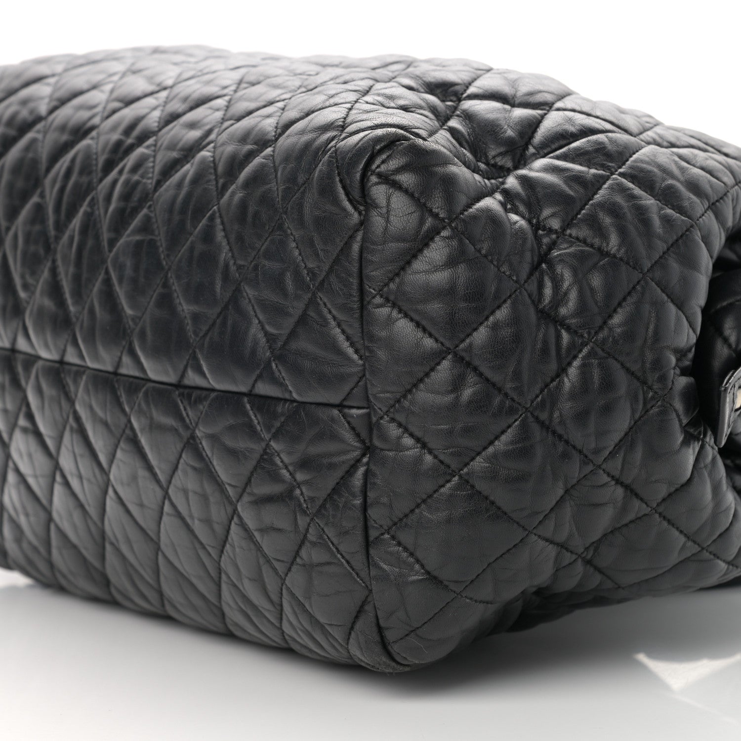 Chanel Nylon Quilted Coco Cocoon Medium Reversible Tote Black Red 9 of 17