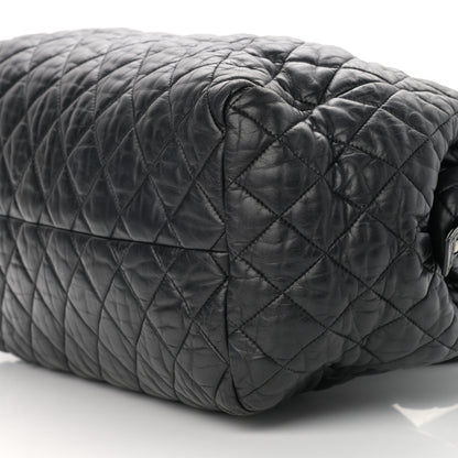 Chanel Nylon Quilted Coco Cocoon Medium Reversible Tote Black Red 9 of 17