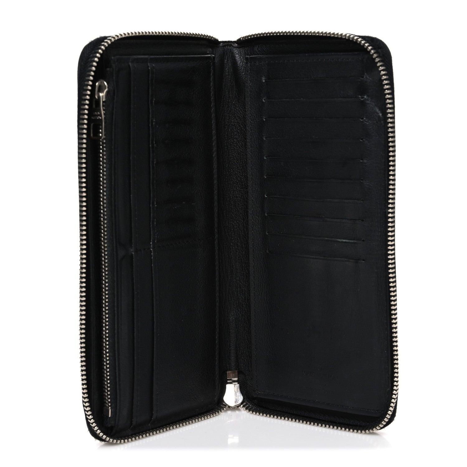 Louis Vuitton Taurillon Vertical Zippy Wallet Black 5 of 8