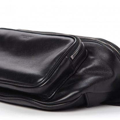 Saint Laurent Lambskin Subway Belt Bag Black 7 of 10