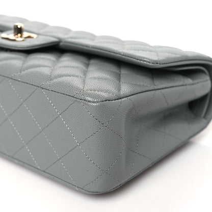 Chanel Caviar Quilted Medium Double Flap Grey 10 of 11