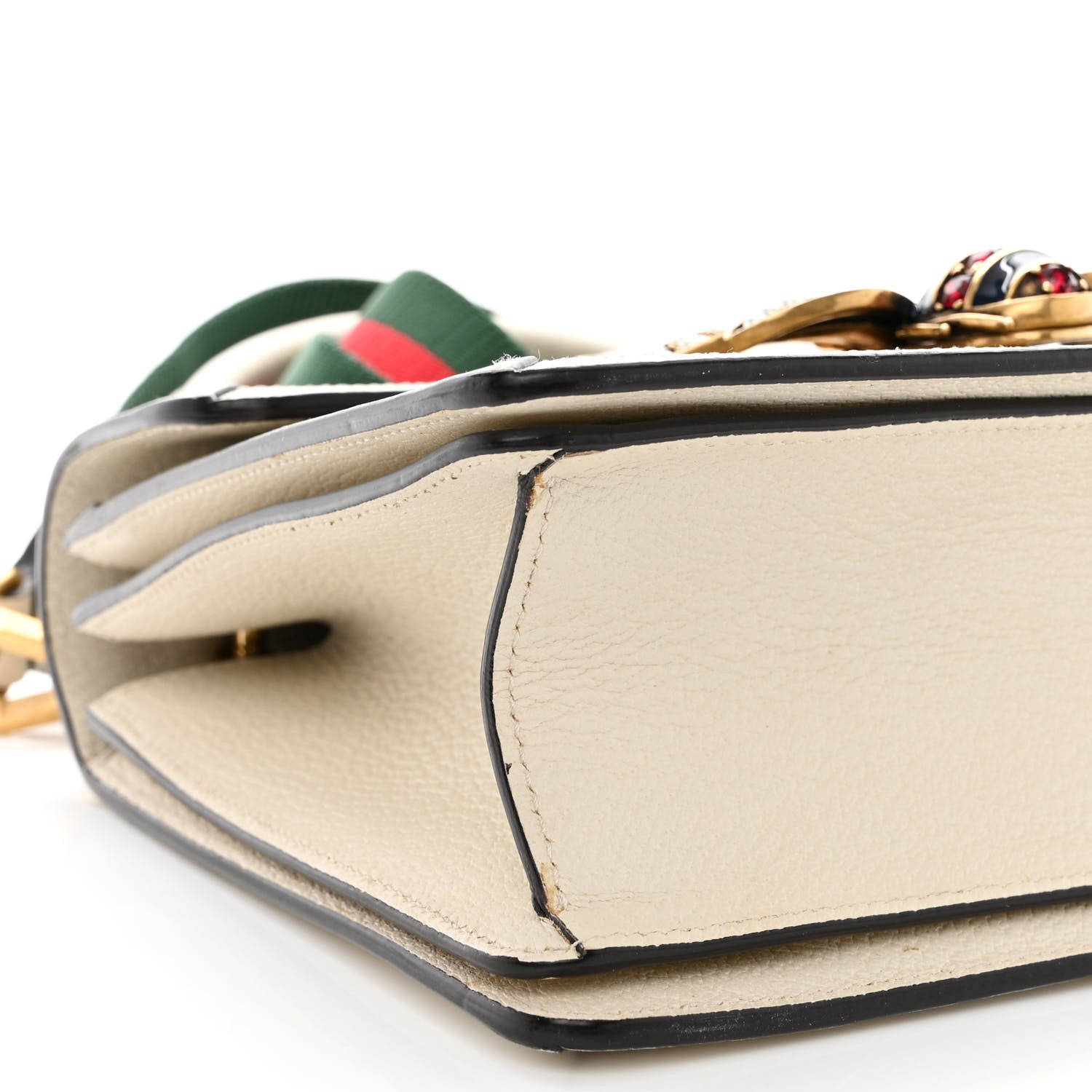 Gucci GG Supreme Monogram Small Queen Margaret Top Handle Bag White 9 of 10