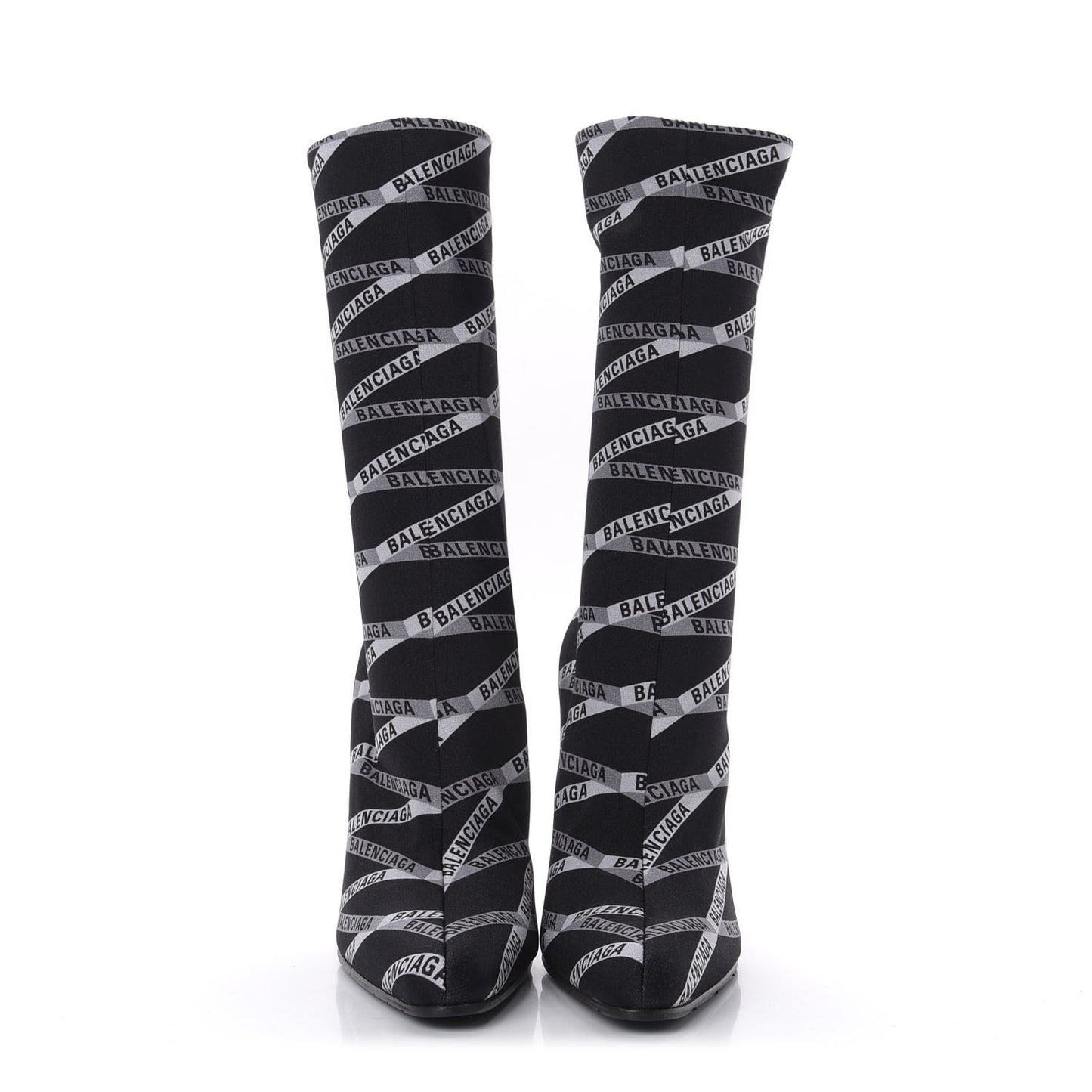 Spandex Losange Monogram 110mm Booties 39 Gris Black