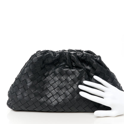 Bottega Veneta Nappa Maxi Intreccio The Pouch Oversized Clutch Black 2 of 11