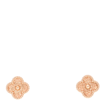 Van Cleef & Arpels 18K Rose Gold Sweet Alhambra Earrings 1 of 5