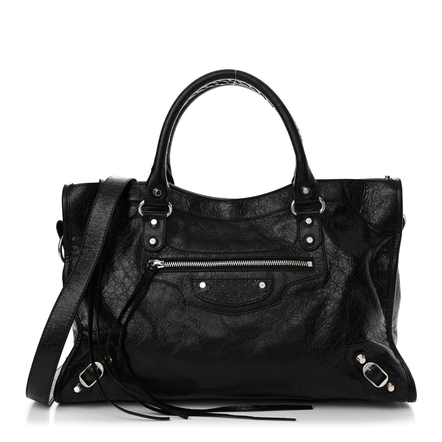 Agneau Arena Silver Hardware Medium Le City Black