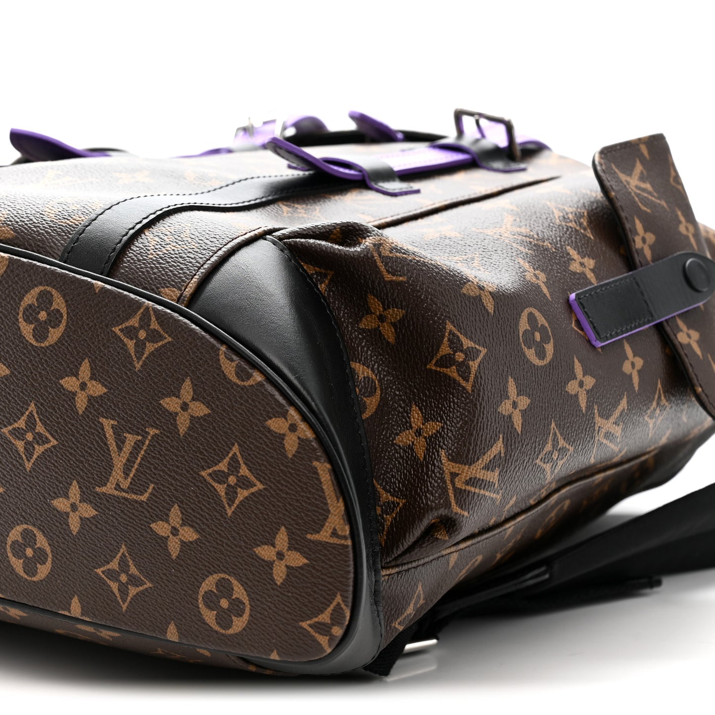 Monogram Macassar Christopher MM Backpack Purple