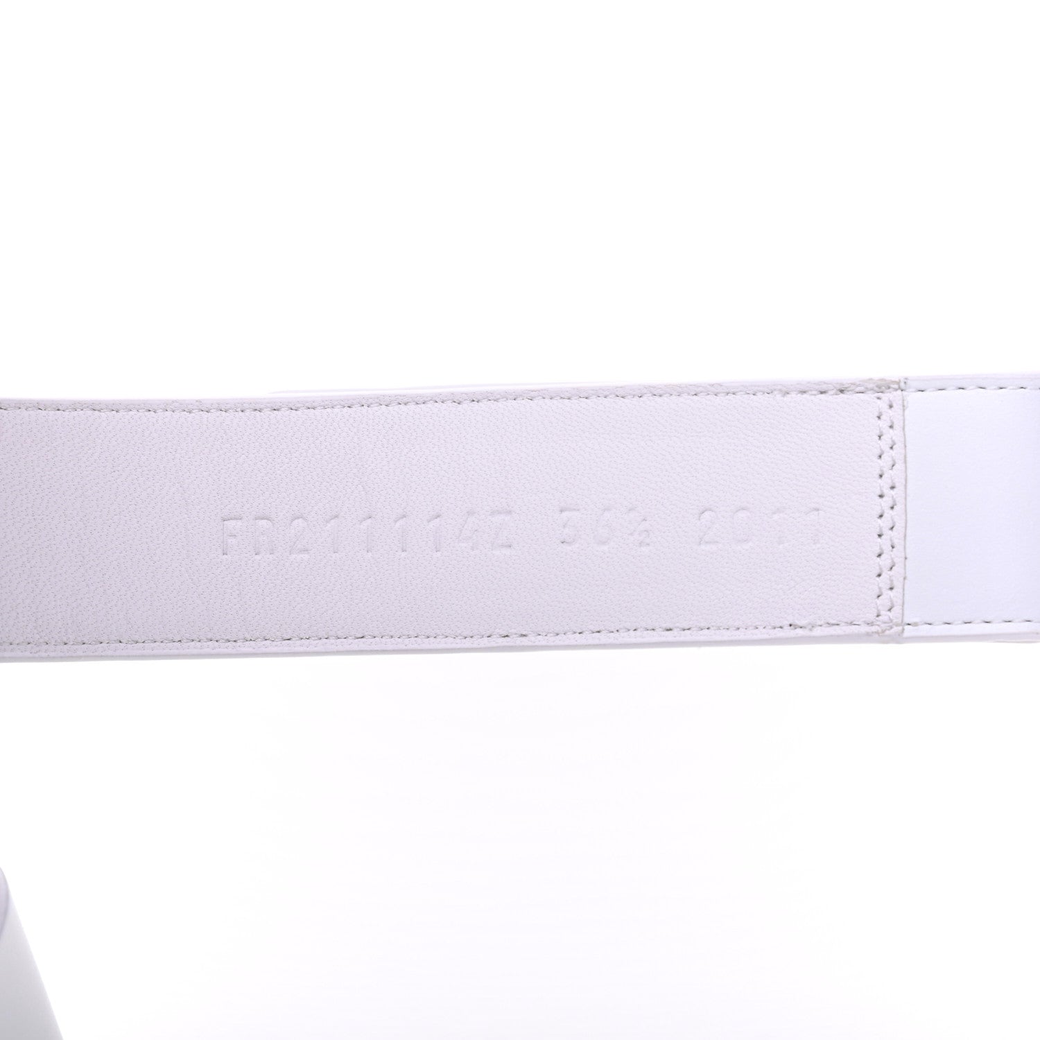 Hermes Calfskin Womens Chypre Sandals 36.5 White 8 of 10