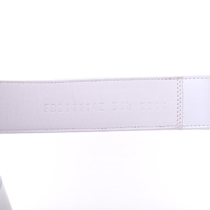 Hermes Calfskin Womens Chypre Sandals 36.5 White 8 of 10