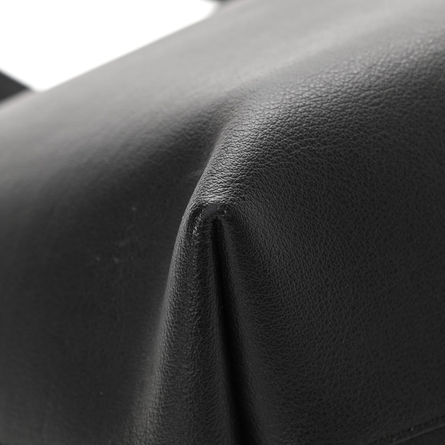 Calfskin Large Shopping Tote Black