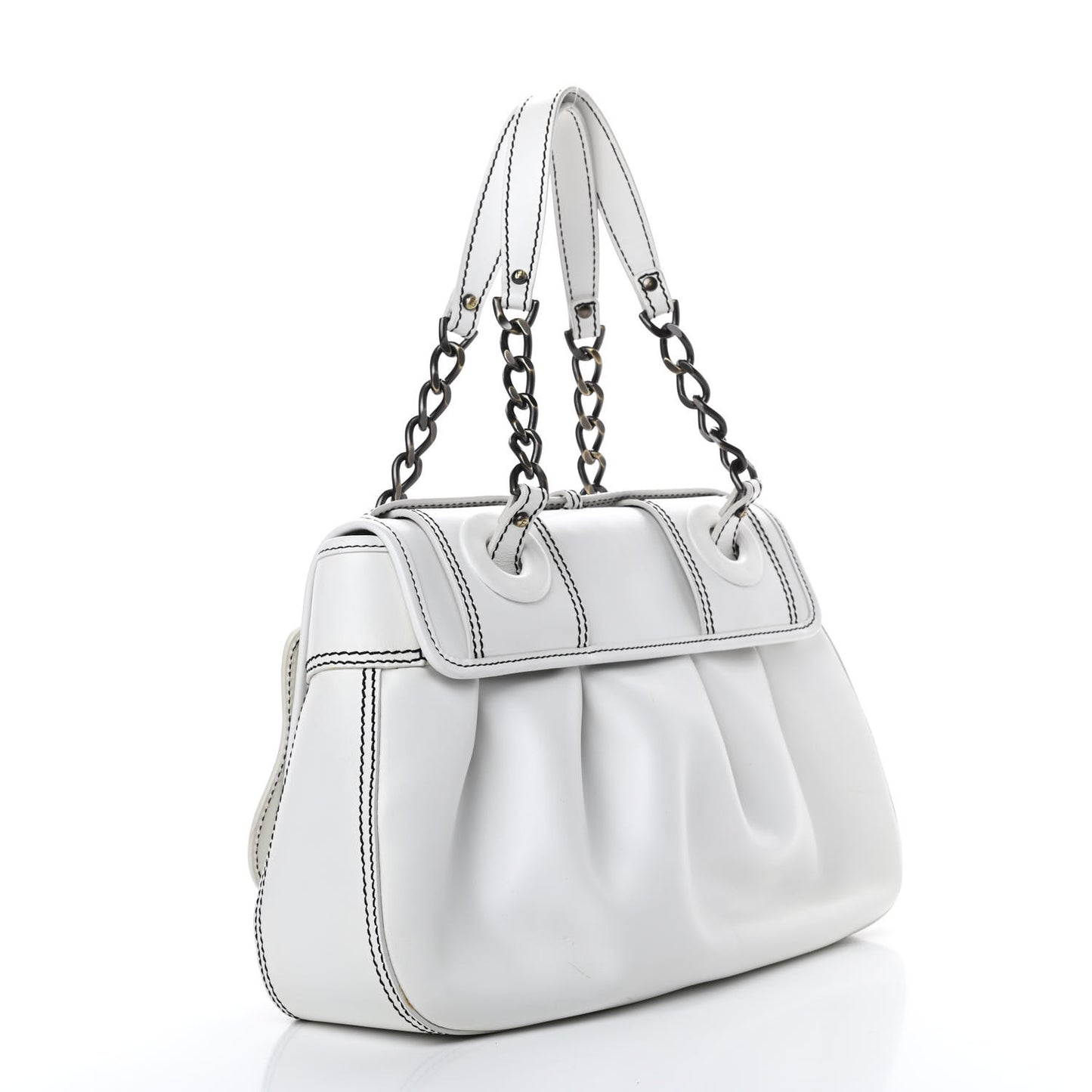 Cuoio B Bag White