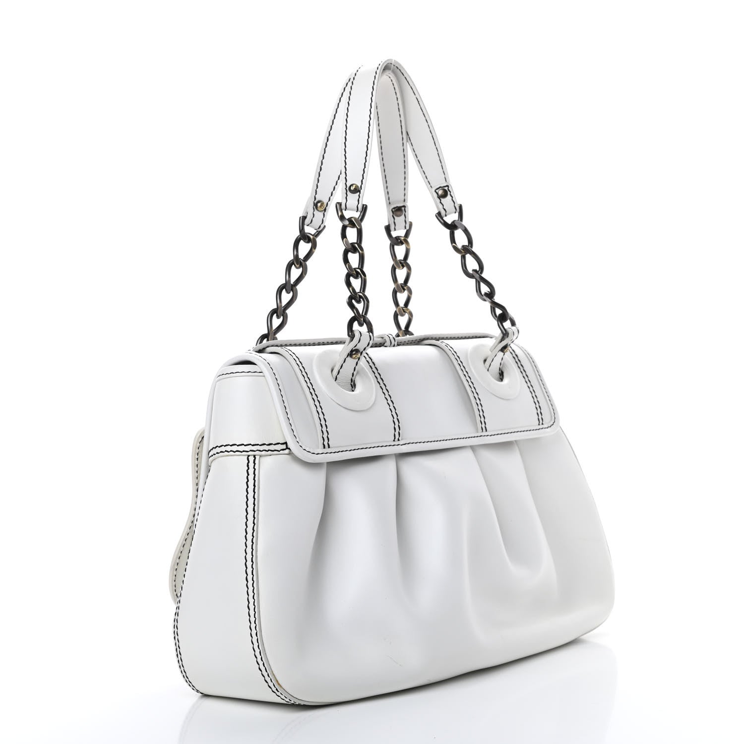Fendi Cuoio B Bag White 3 of 17