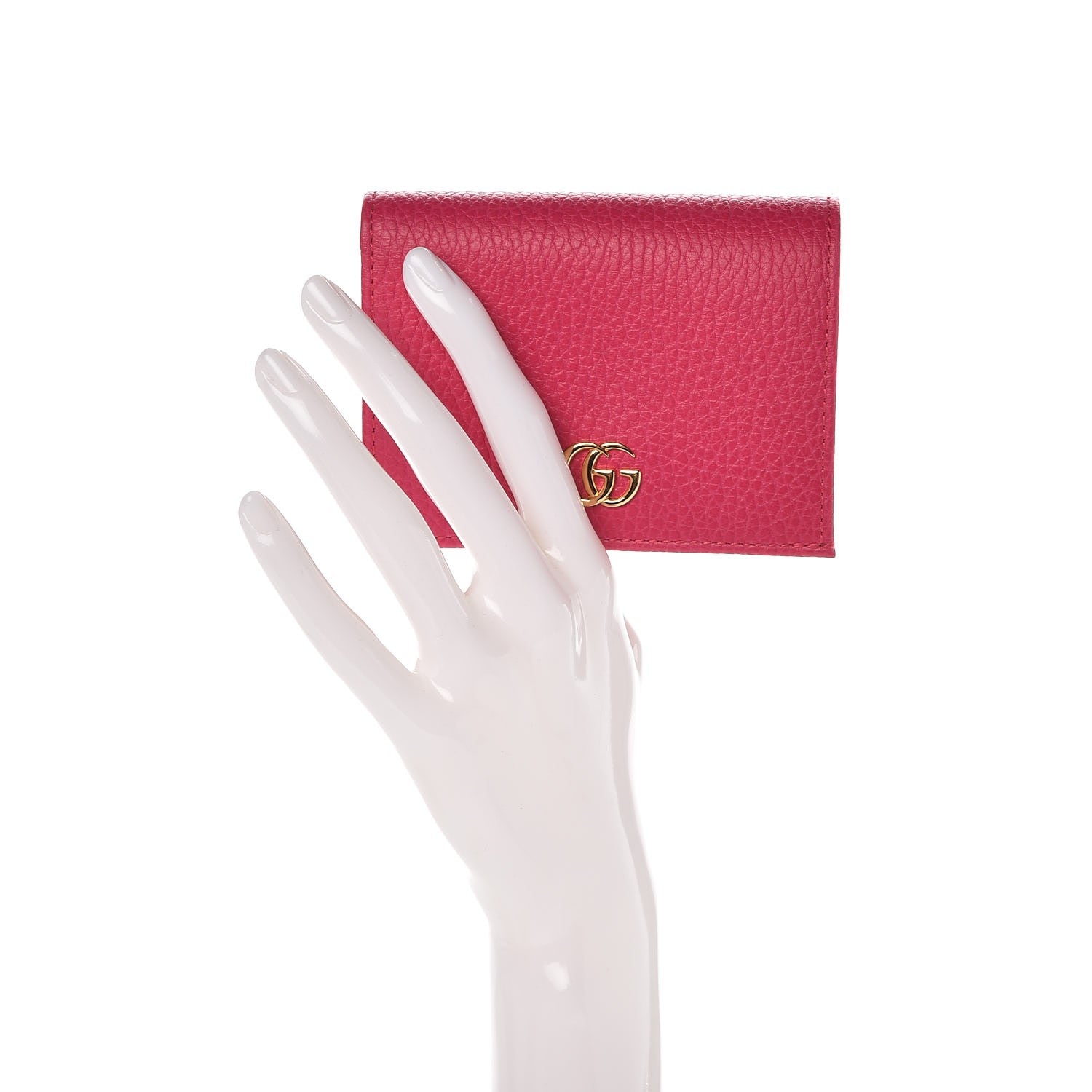 Gucci Dollar Calfskin GG Marmont Card Case Box Pink 2 of 9