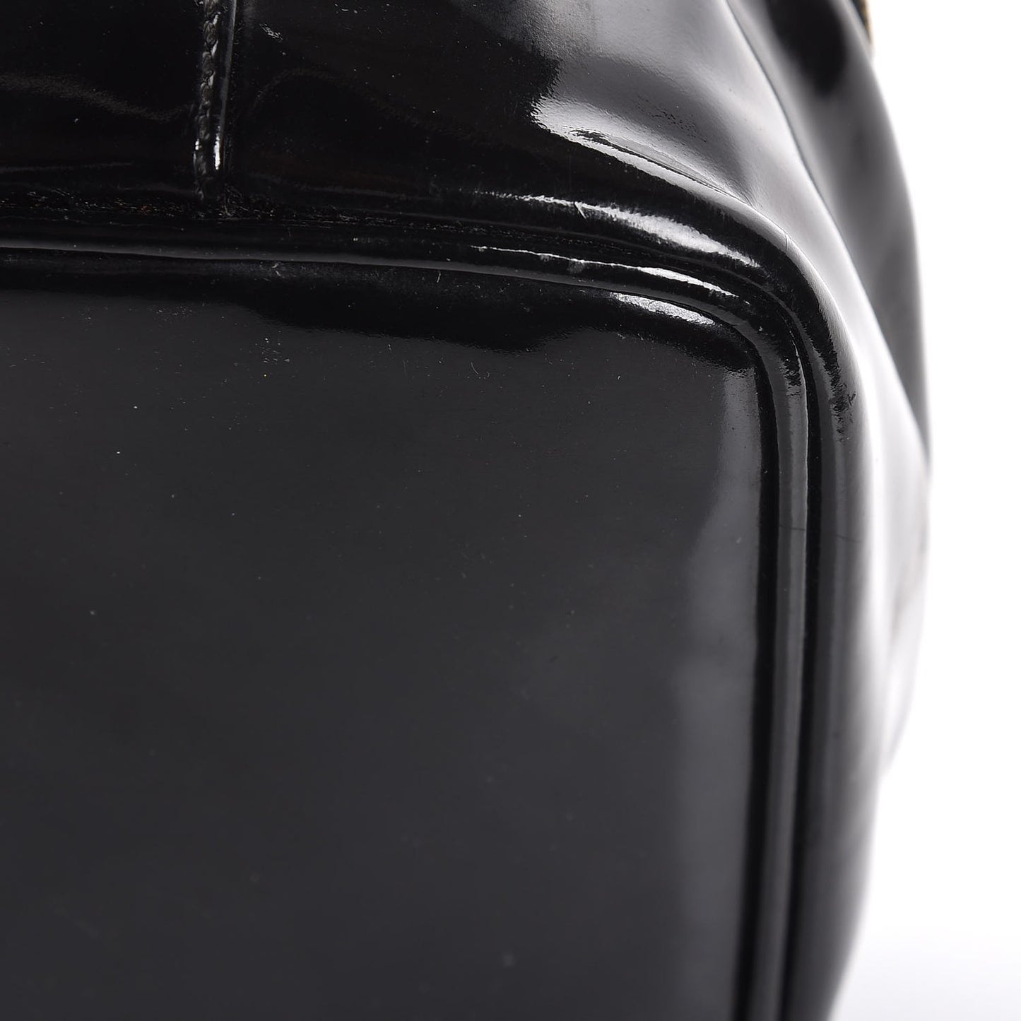 Patent Vanity Cosmetic Case Black