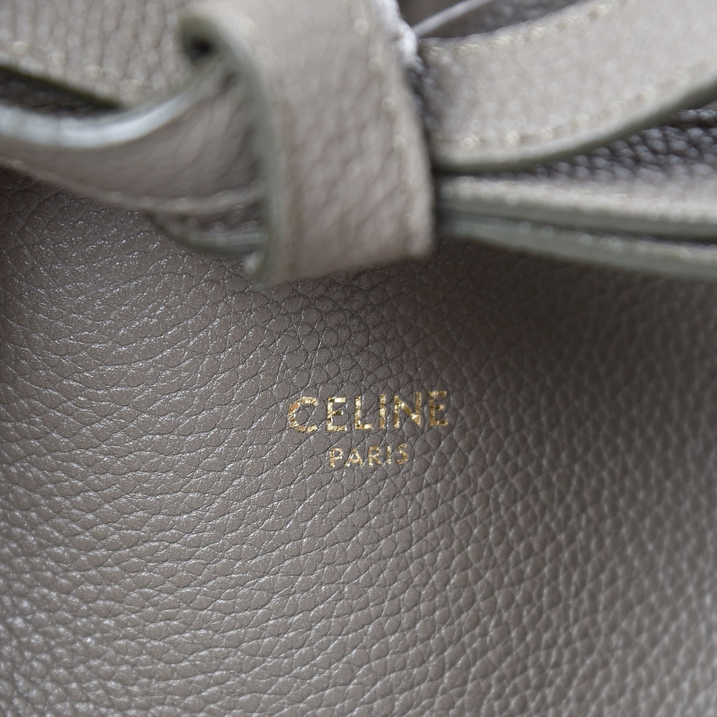 Soft Grained Calfskin Small Belt Cabas Phantom Taupe