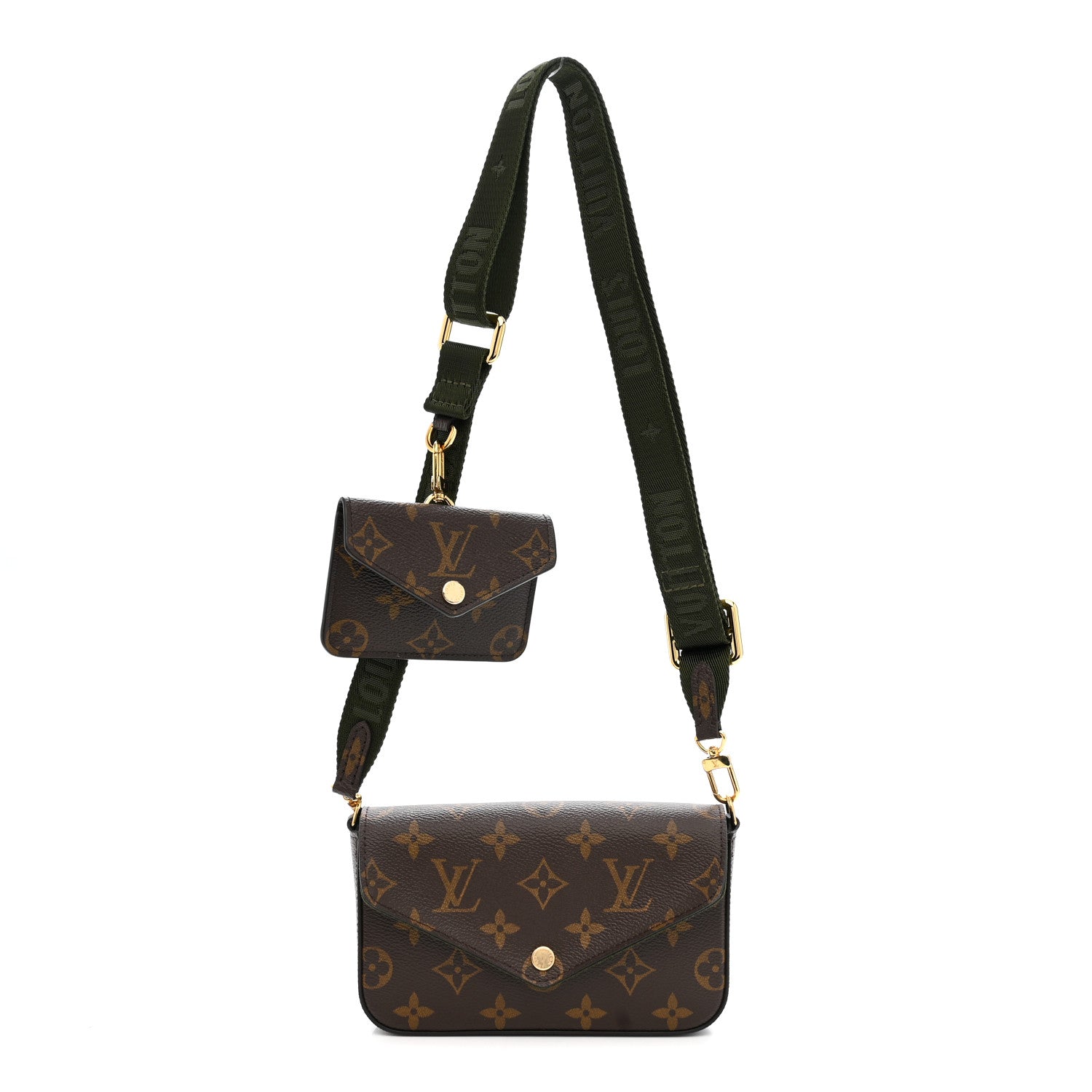 Louis Vuitton Monogram Felicie Strap & Go Kaki 1 of 10