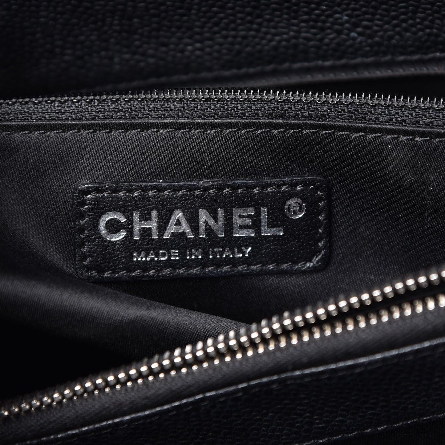 Caviar Quilted Grand Shopping Tote GST Black