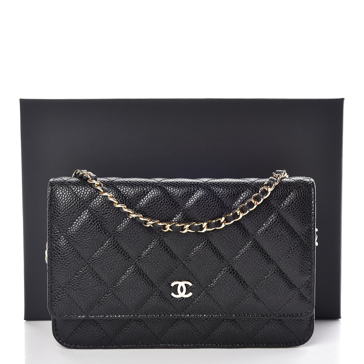 Chanel Caviar Quilted Wallet On Chain WOC Black 11 of 11