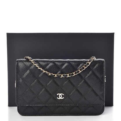 Chanel Caviar Quilted Wallet On Chain WOC Black 11 of 11