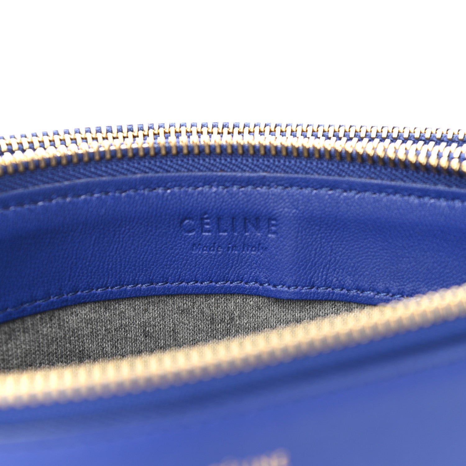 Celine Lambskin Large Trio Crossbody Bag Deep Blue 8 of 12