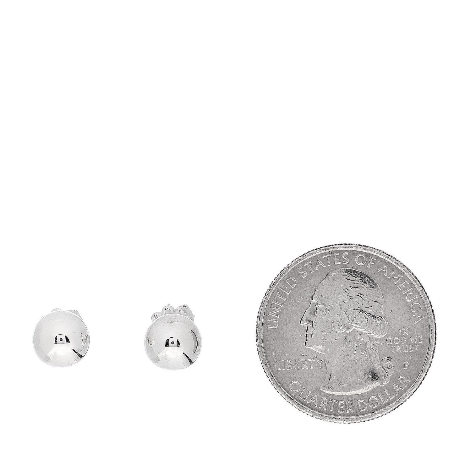 Sterling Silver 8mm HardWear Ball Earrings