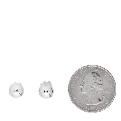 Tiffany Sterling Silver 8mm HardWear Ball Earrings 2 of 3