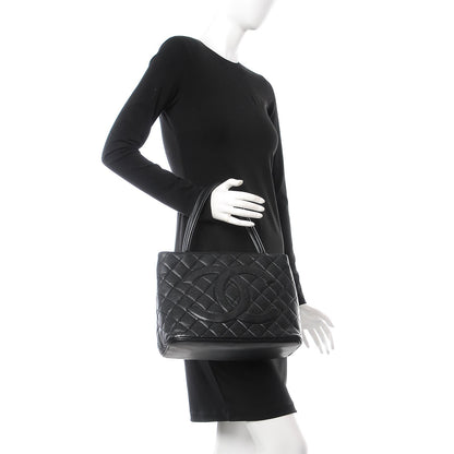 Chanel Caviar Quilted Medallion Tote Black 2 of 8