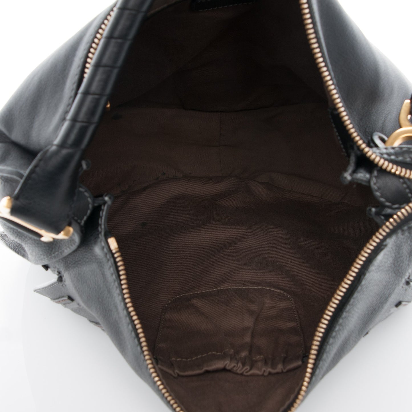 Calfskin Large Marcie Hobo Black