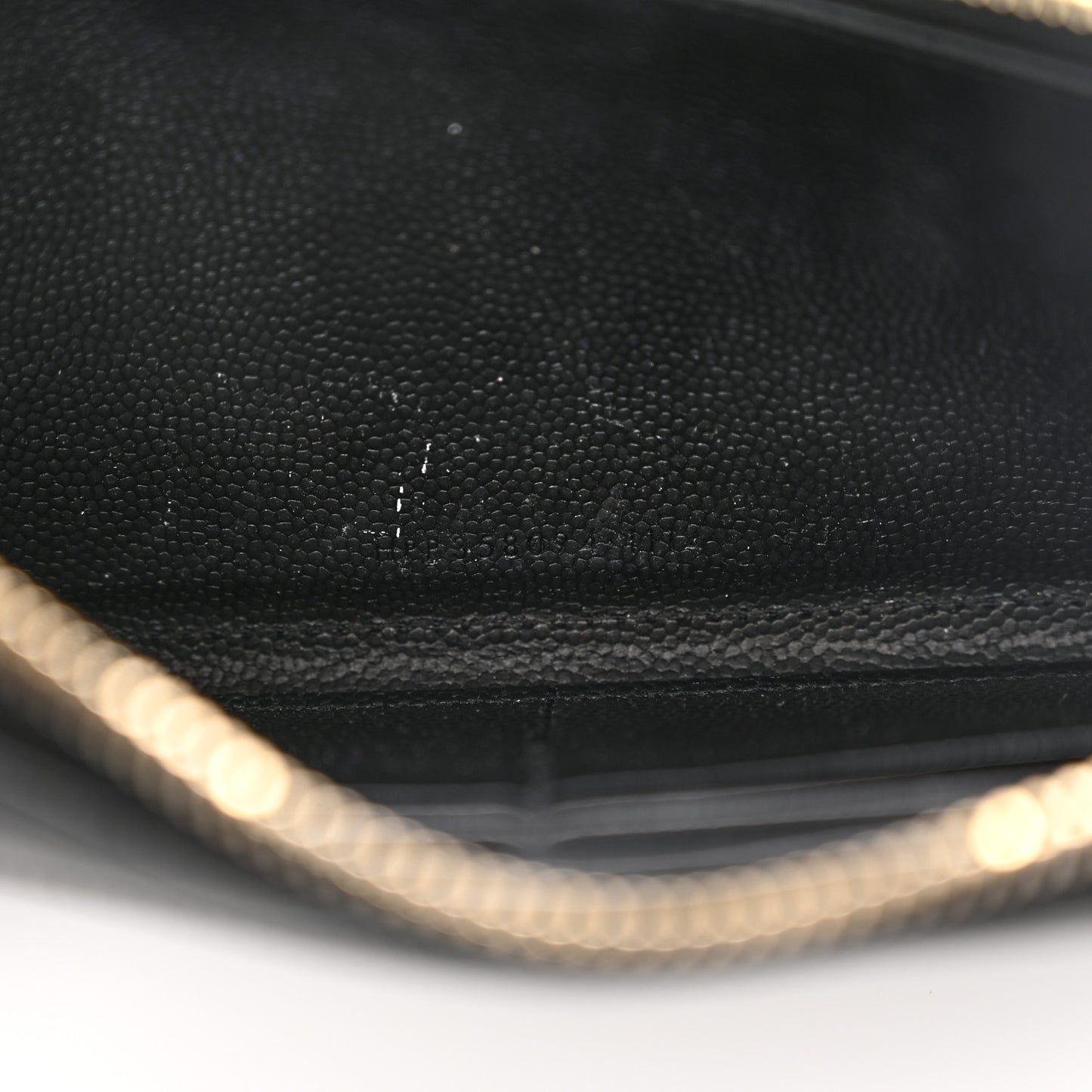 Grain De Poudre Matelasse Chevron Monogram Zip Around Wallet Black
