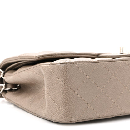 Chanel Caviar Quilted Medium Double Flap Taupe 9 of 10