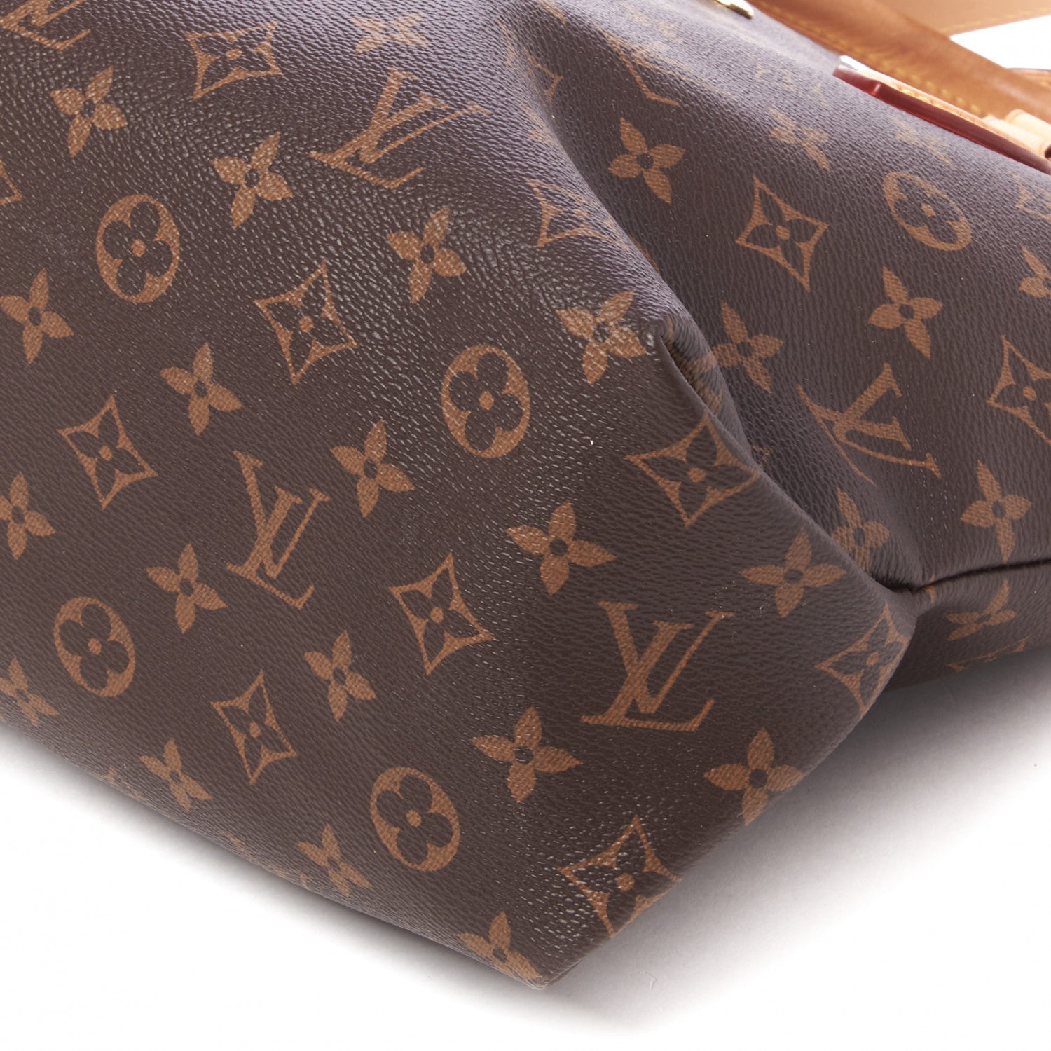 Louis Vuitton Monogram Flower Zipped Tote MM Beige 4 of 8