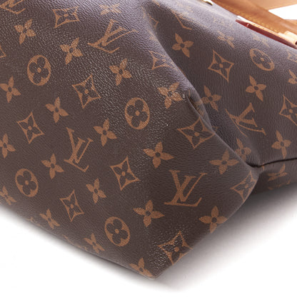 Louis Vuitton Monogram Flower Zipped Tote MM Beige 4 of 8