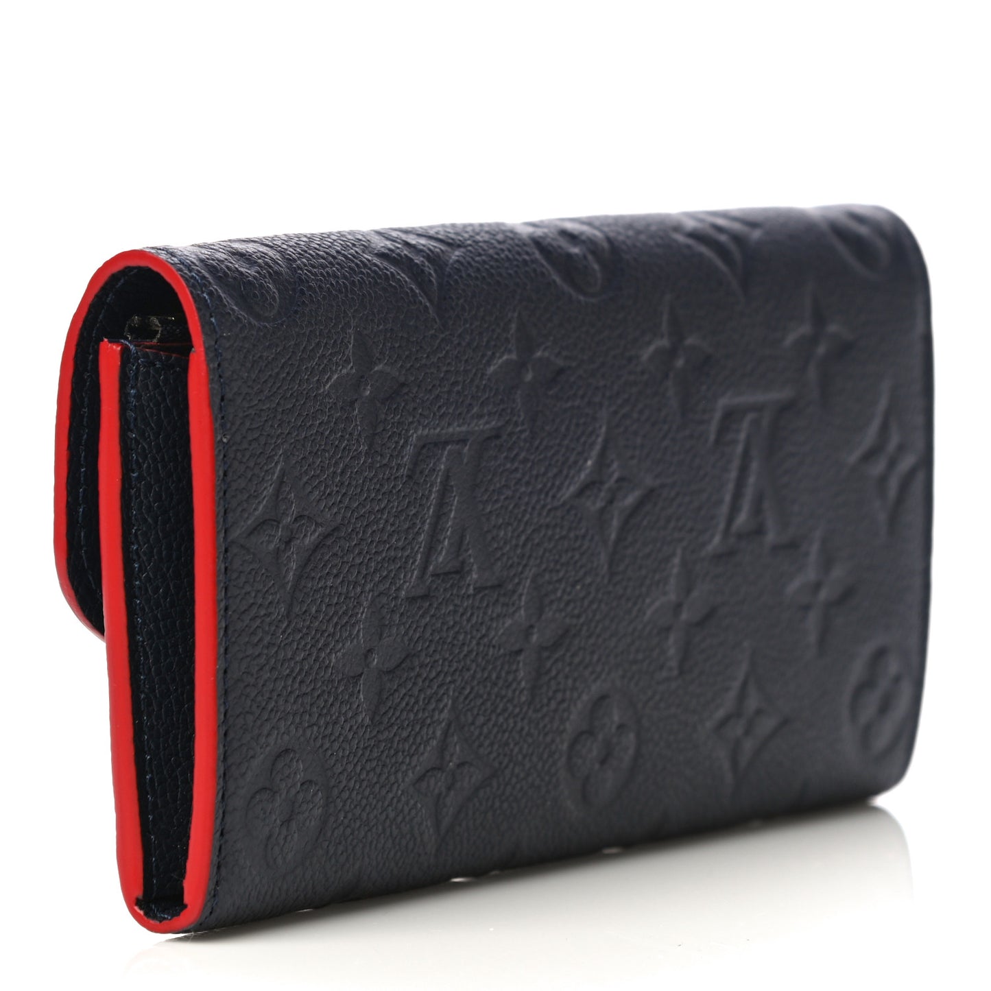 Empreinte Emilie Wallet Marine Rouge