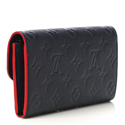 Louis Vuitton Empreinte Emilie Wallet Marine Rouge 3 of 10