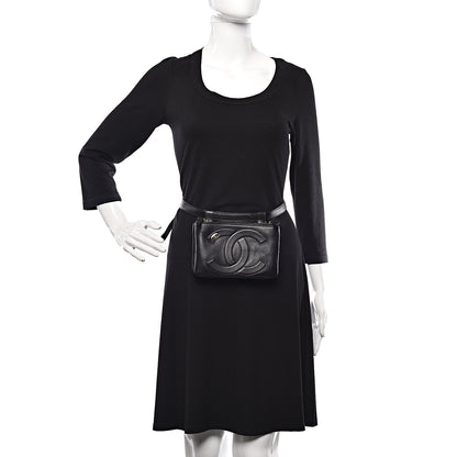 Chanel Lambskin CC Mania Waist Belt Bag Black 2 of 12
