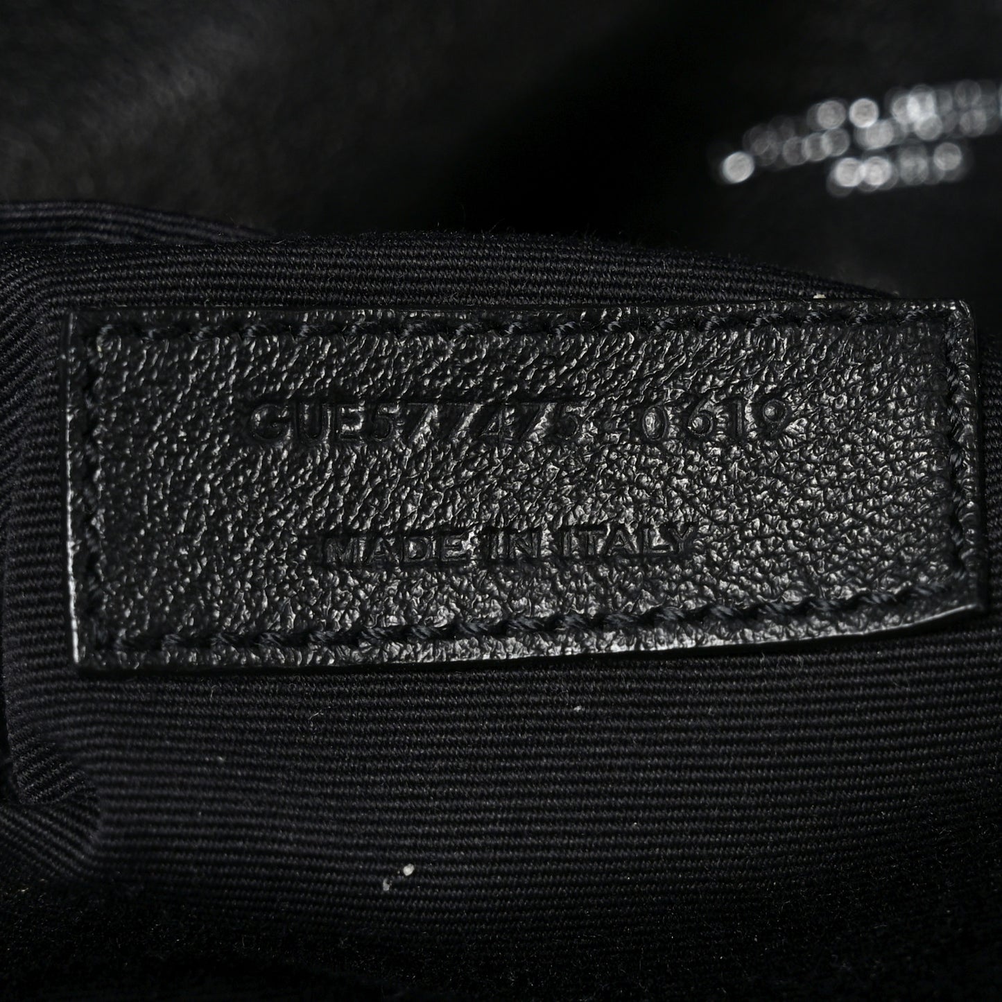 Lambskin Quilted Medium Loulou Puffer Monogram Chain Satchel Black