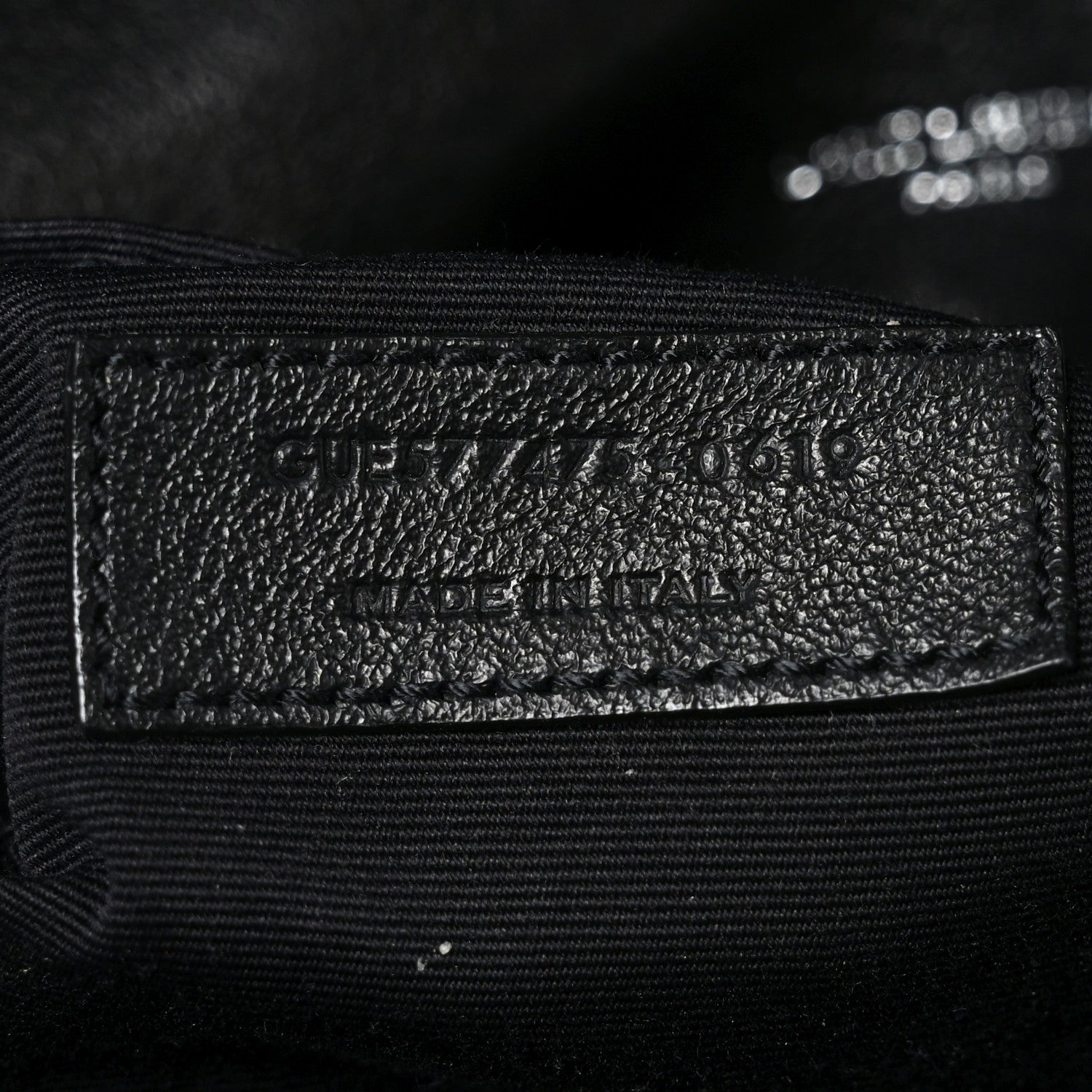 Saint Laurent Lambskin Quilted Medium Loulou Puffer Monogram Chain Satchel Black 7 of 10
