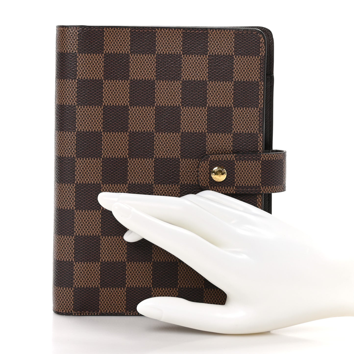 Damier Ebene Medium Ring Agenda Cover