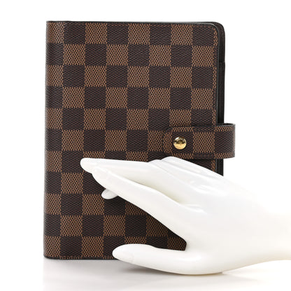 Louis Vuitton Damier Ebene Medium Ring Agenda Cover 2 of 6