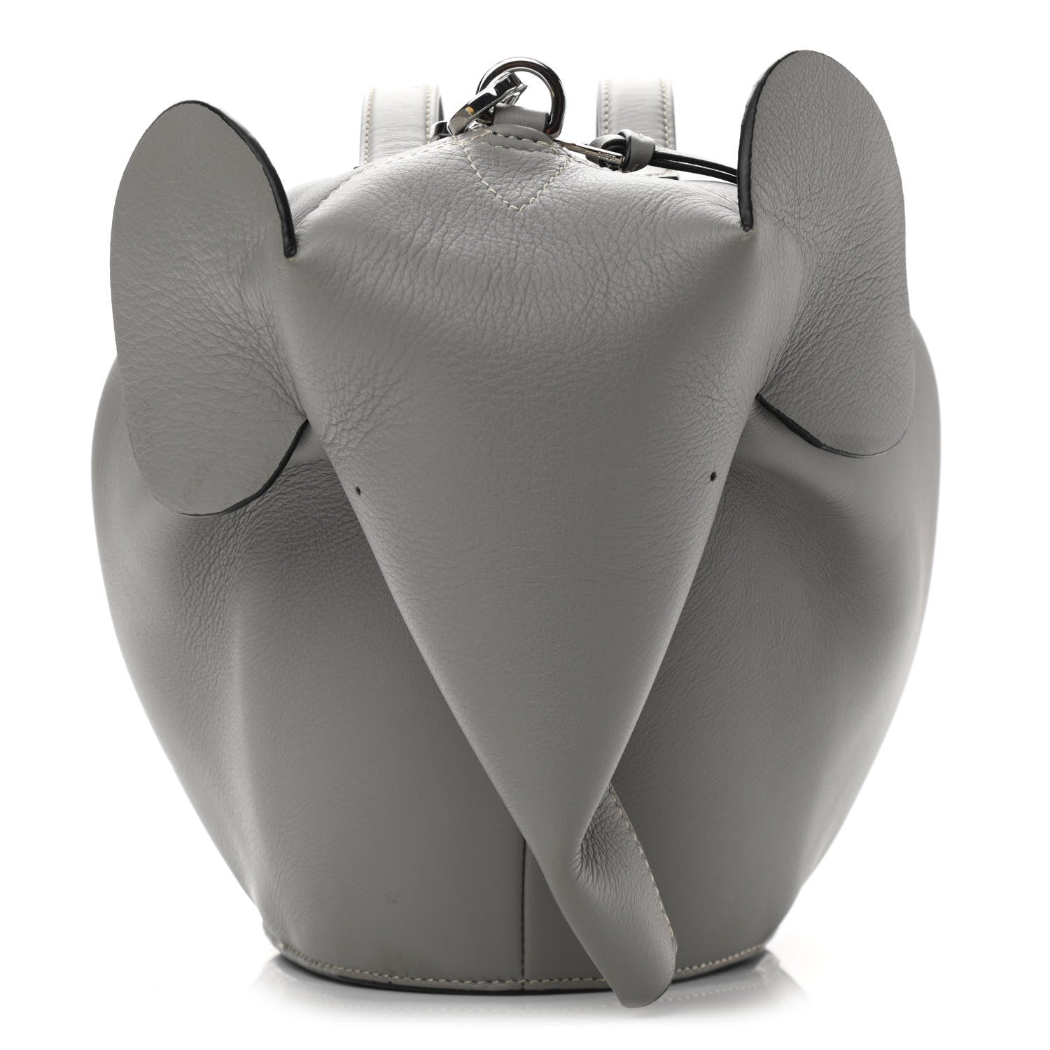 Loewe Calfskin Large Elephant Crossbody Bag Grey 9 of 12