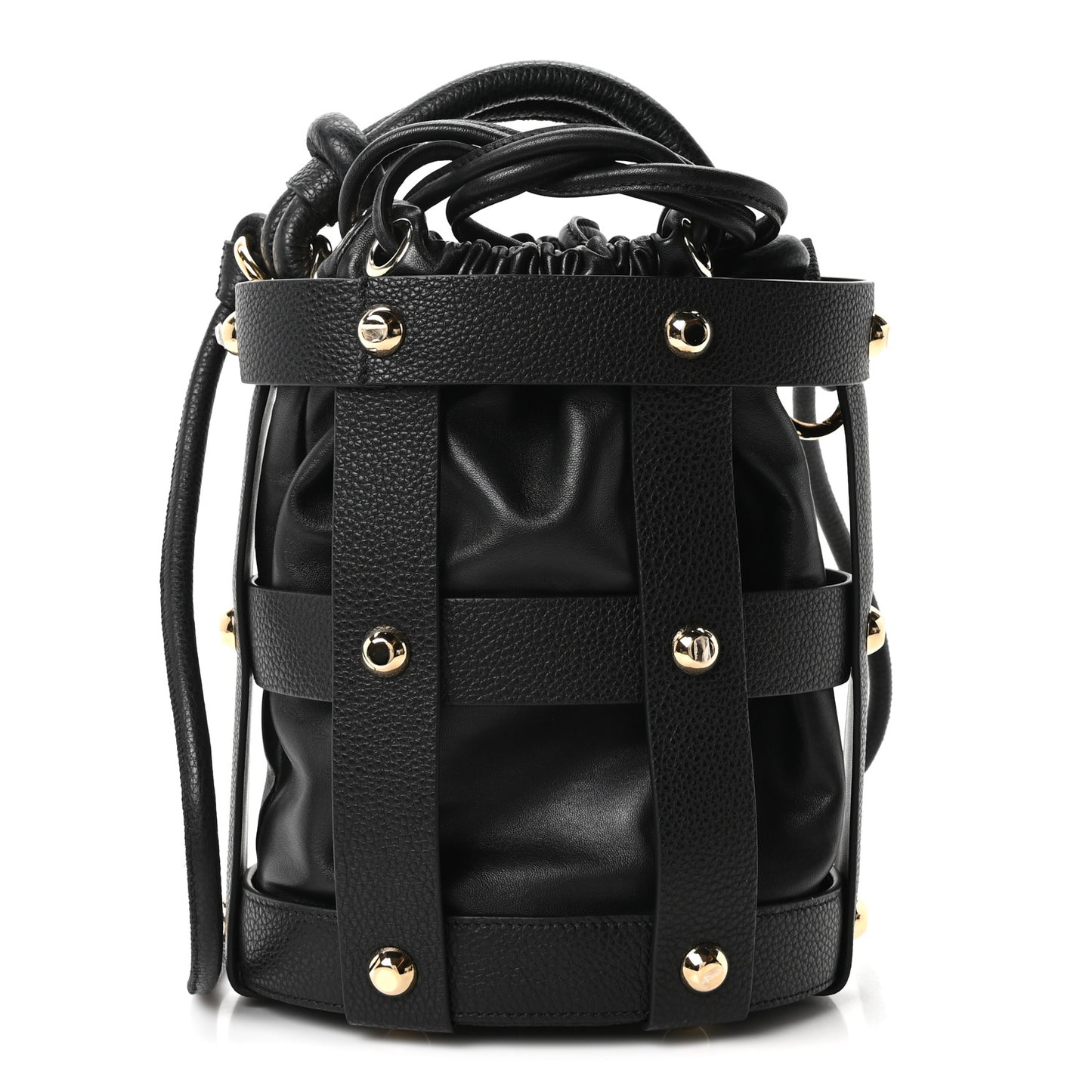 Calfskin Cage Bag Black