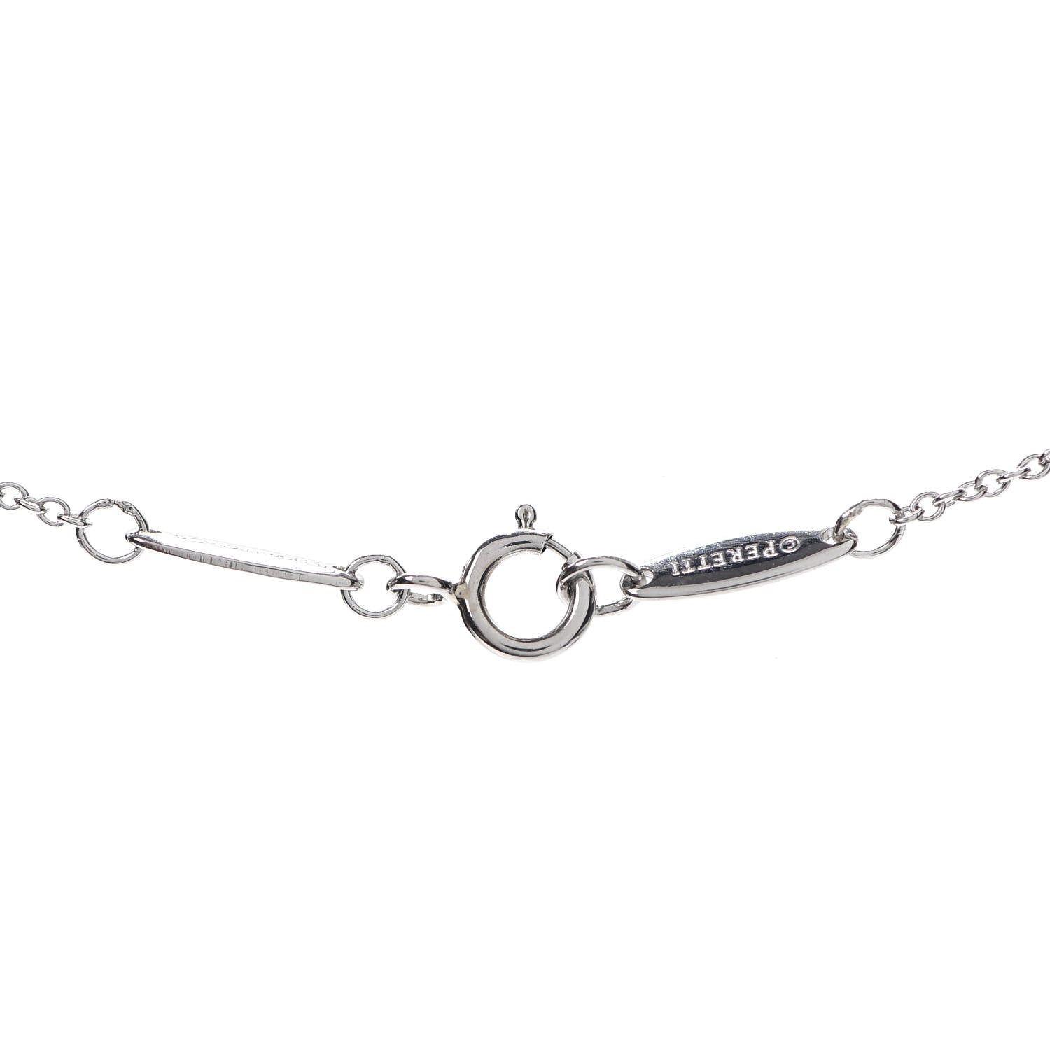 Tiffany Platinum Diamond .33ct Elsa Peretti Diamonds by the Yard Pendant Necklace 4 of 8