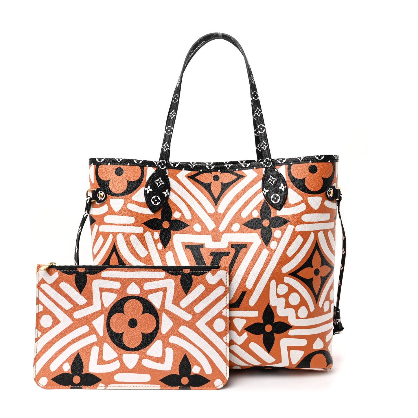 Monogram Giant Crafty Neverfull MM Creme Caramel