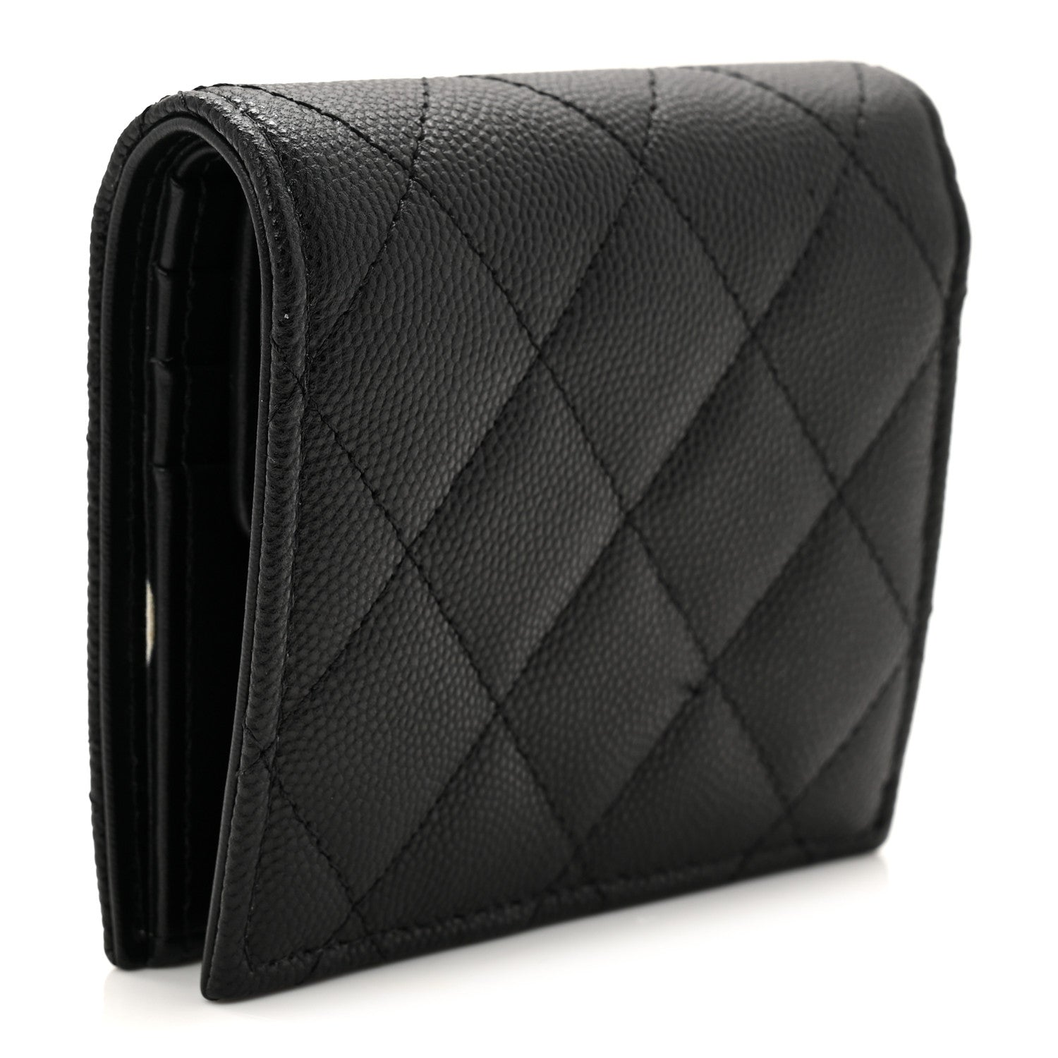 Chanel Caviar Quilted Small Bifold Wallet Black 3 of 10