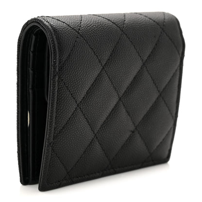Chanel Caviar Quilted Small Bifold Wallet Black 3 of 10