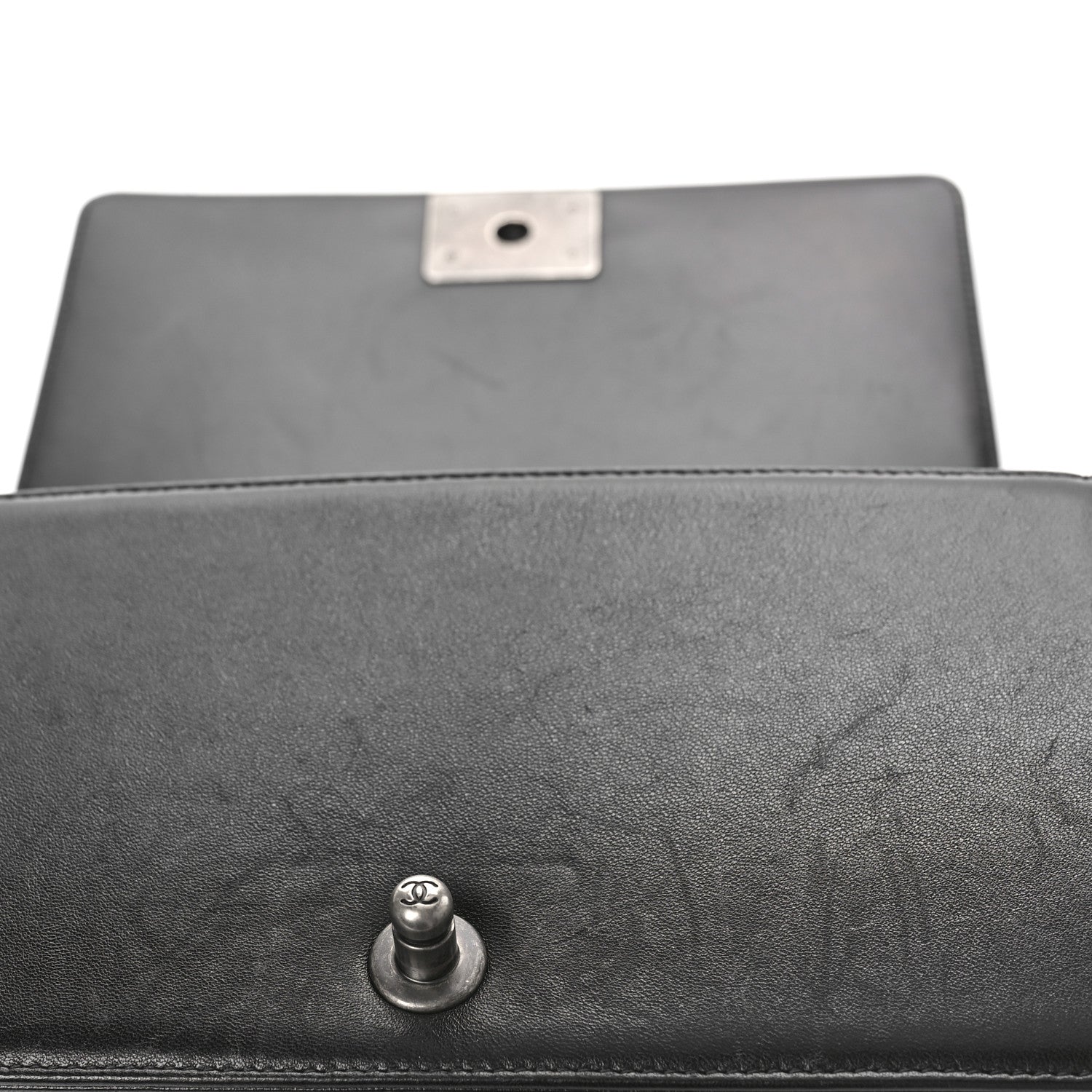 Chanel Calfskin Quilted Medium Boy Flap Black 10 of 11